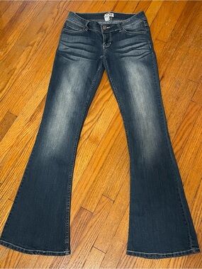 Y2K Mudd Women's Dark Wash Flare Jeans
